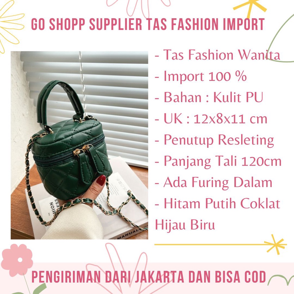 Tas Selempang Wanita Mini Import Terbaru - Tas Korea - Tas Slempang Fashion Kekinian - Tas Pesta Wanita Elegan [TB05]