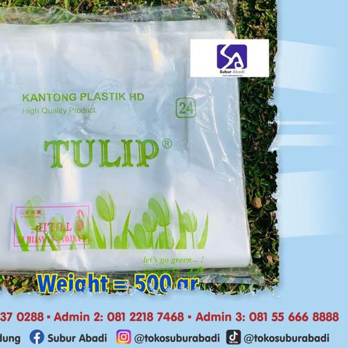 

Kantong Plastik Kresek PE Bening Tulip Ukuran 24