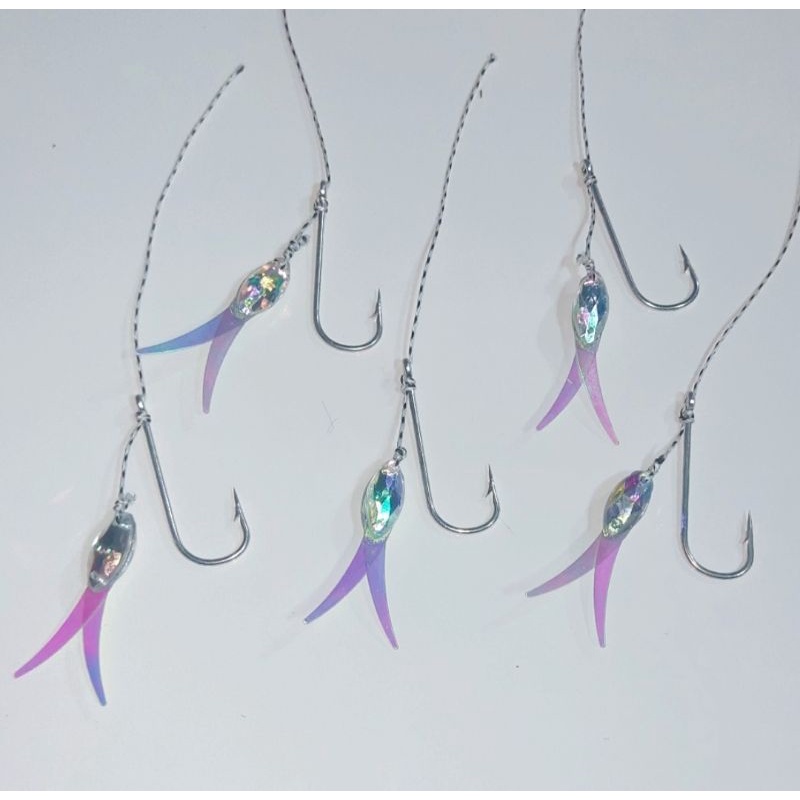 10/5 PCS Umpan Sabiki 3CM Umpan Kotrekan umpan pancing / umpan ikan kembung / umpan ikan cakalang / 