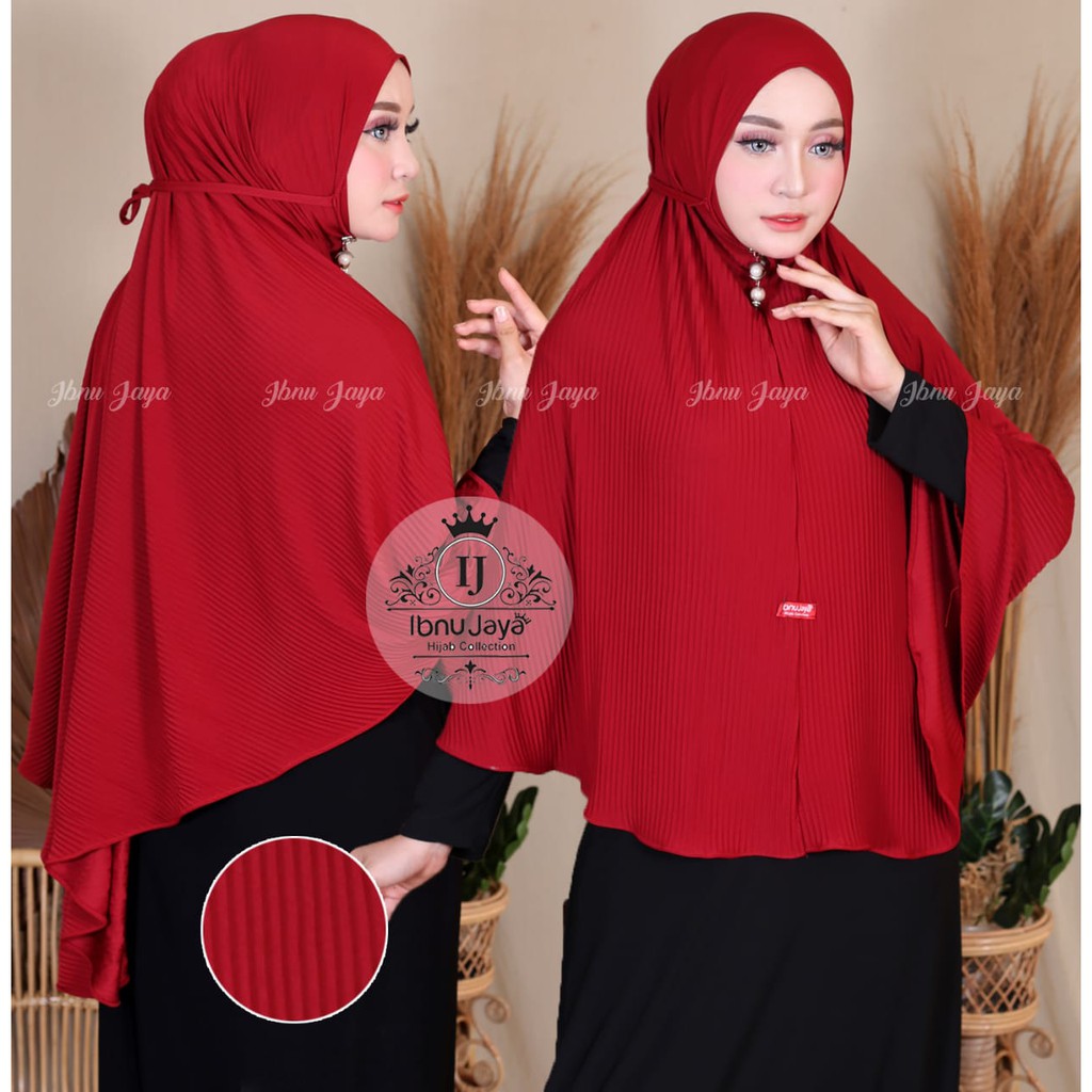 Siria Jumbo Ibnu Jaya / Jilbab Instan Jumbo Plisket / Bergo Plisket Jumbo