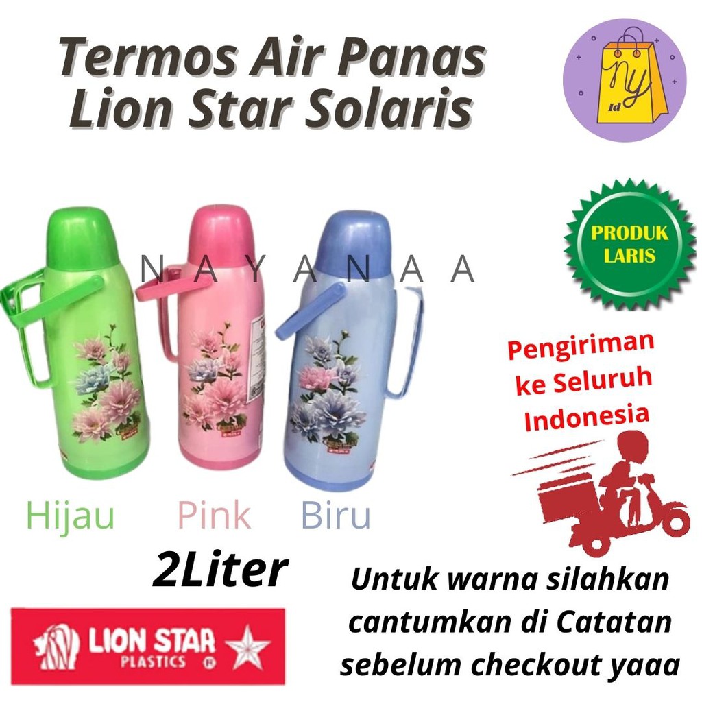 PENGIRIMAN SELURUH INDONESIA - Termos Air Panas 2 Liter LION STAR Solaris 50H