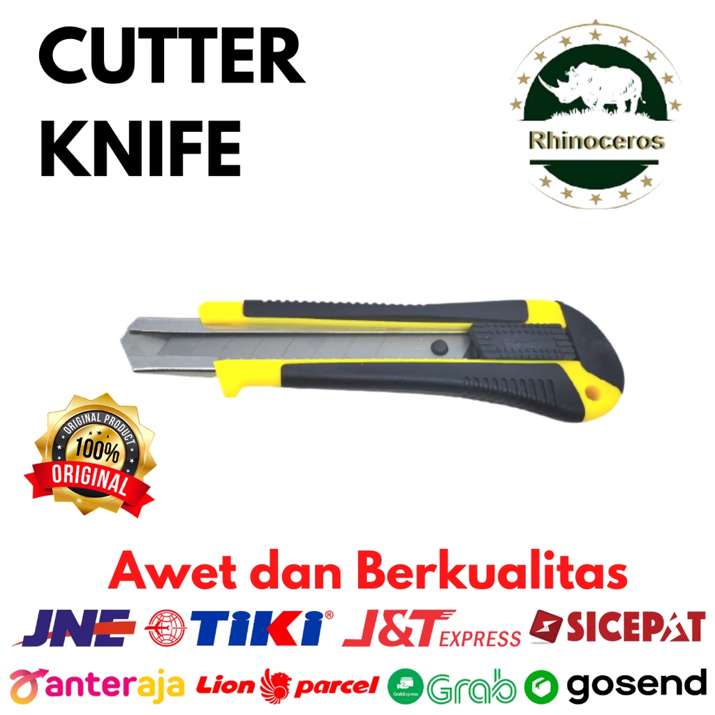 Pisau Cutter Pisau Potong Akrilik Cutter Knife GG Karet Blister