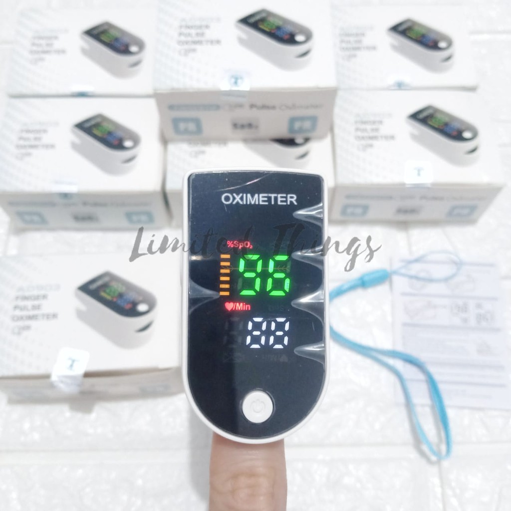 Oxymeter Oximeter AD903 SP02 Heart Rate Fingertip Pulse Oxygen Meter Saturasi Oksigen Detak Jantung