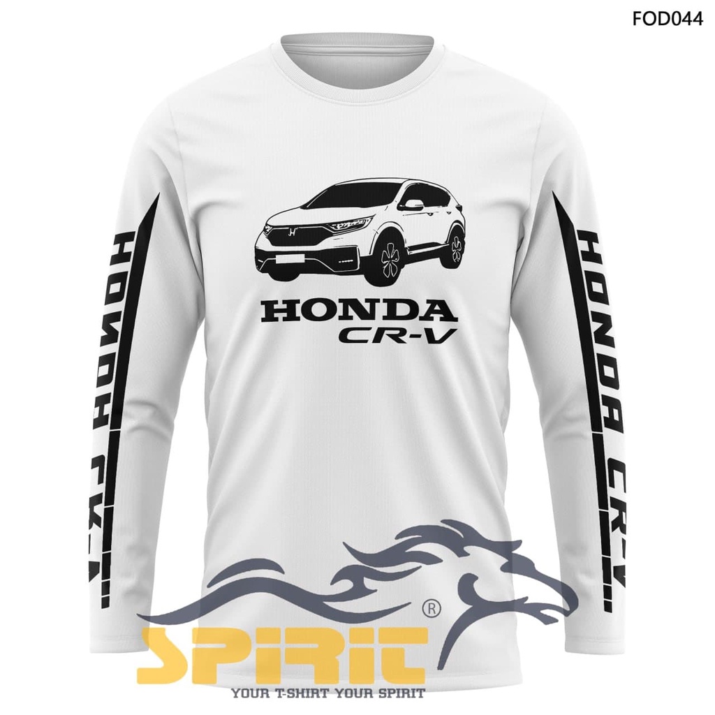 Kaos Baju Mobil Honda CRV Distro Otomotif Lengan Panjang Katun Premium 100% Big Size Jumbo