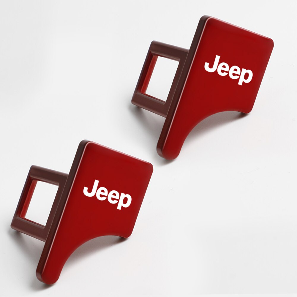 2pcs Gesper Sabuk Pengaman Mobil Bahan Zinc Alloy Untuk Jeep