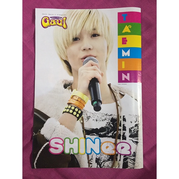 Poster SHINee (Edisi terbatas Tabloid Gaul)
