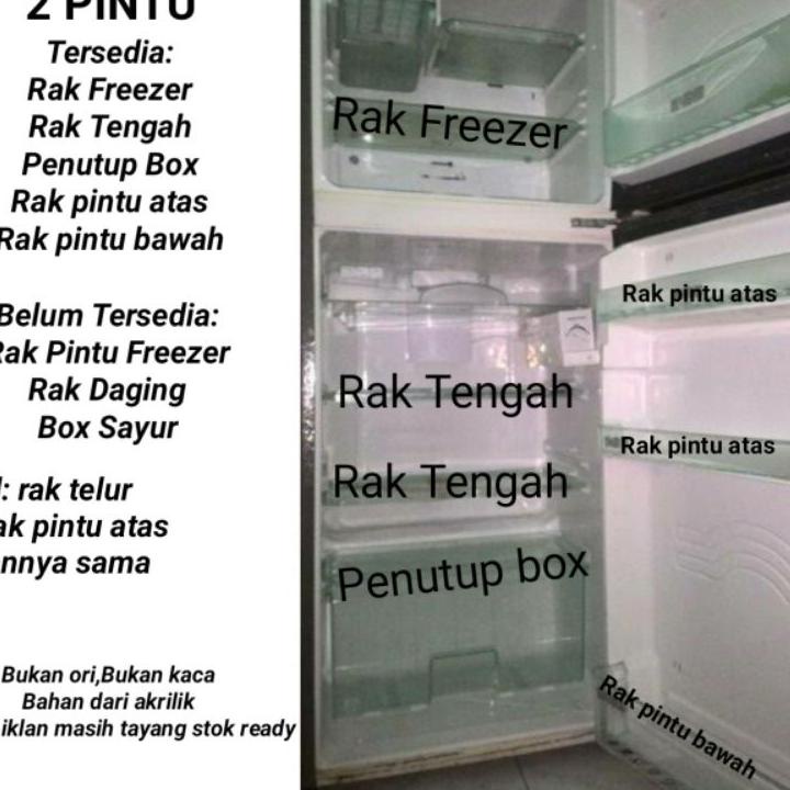 Tren Kekinian.. Rak kulkas Sharp samurai 2 pintu