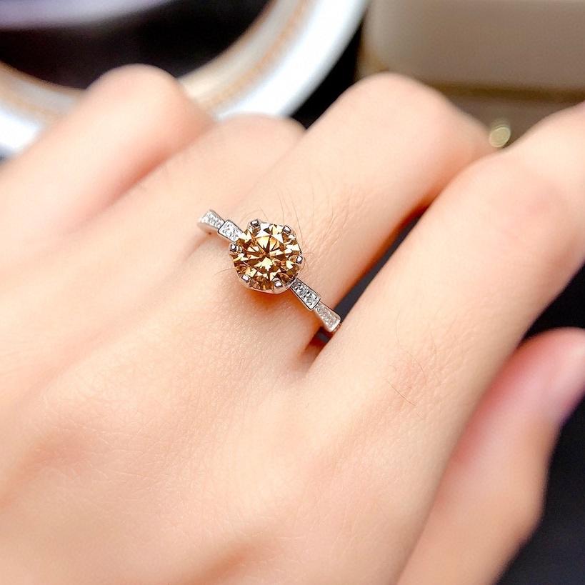 Cincin Perak 925 Wanita Klasik Enam Cabang