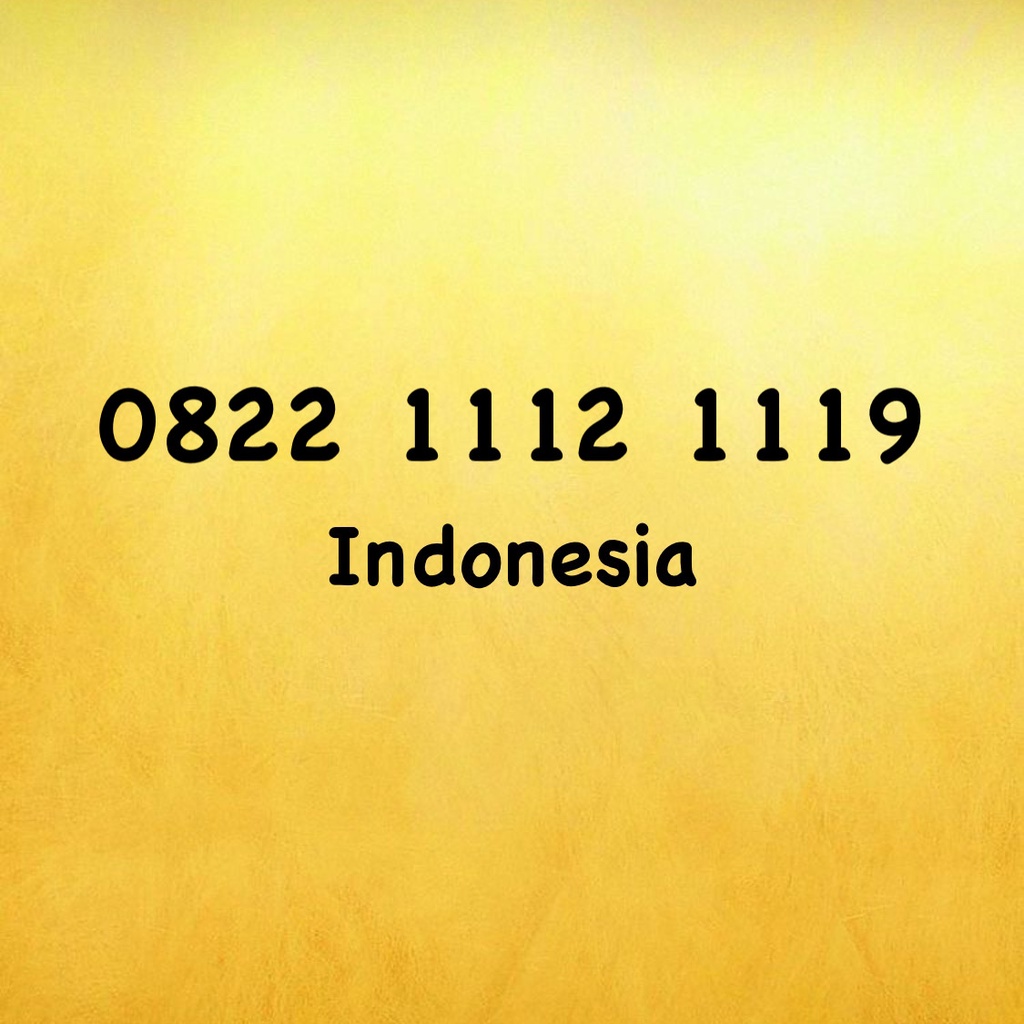 Nomor Cantik Simpati LOOP Seri 19 - 119 - 12 - 112 - 0822 1112 1119