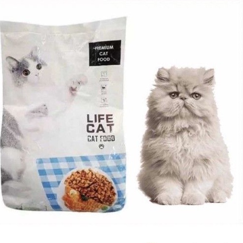 Life cat 1kg dry food makanan kering kucing adult & kitten