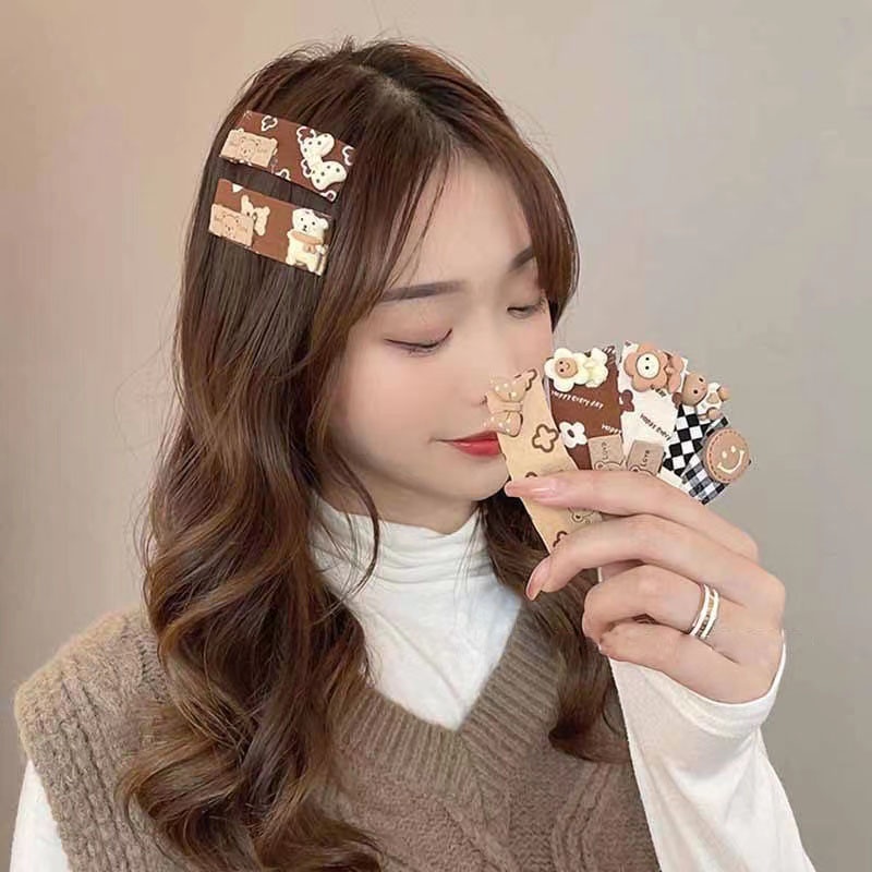 Hairpin Rambut Beruang Lucu Daily Fashion Wanita Hiasan Rambut Fashion Import