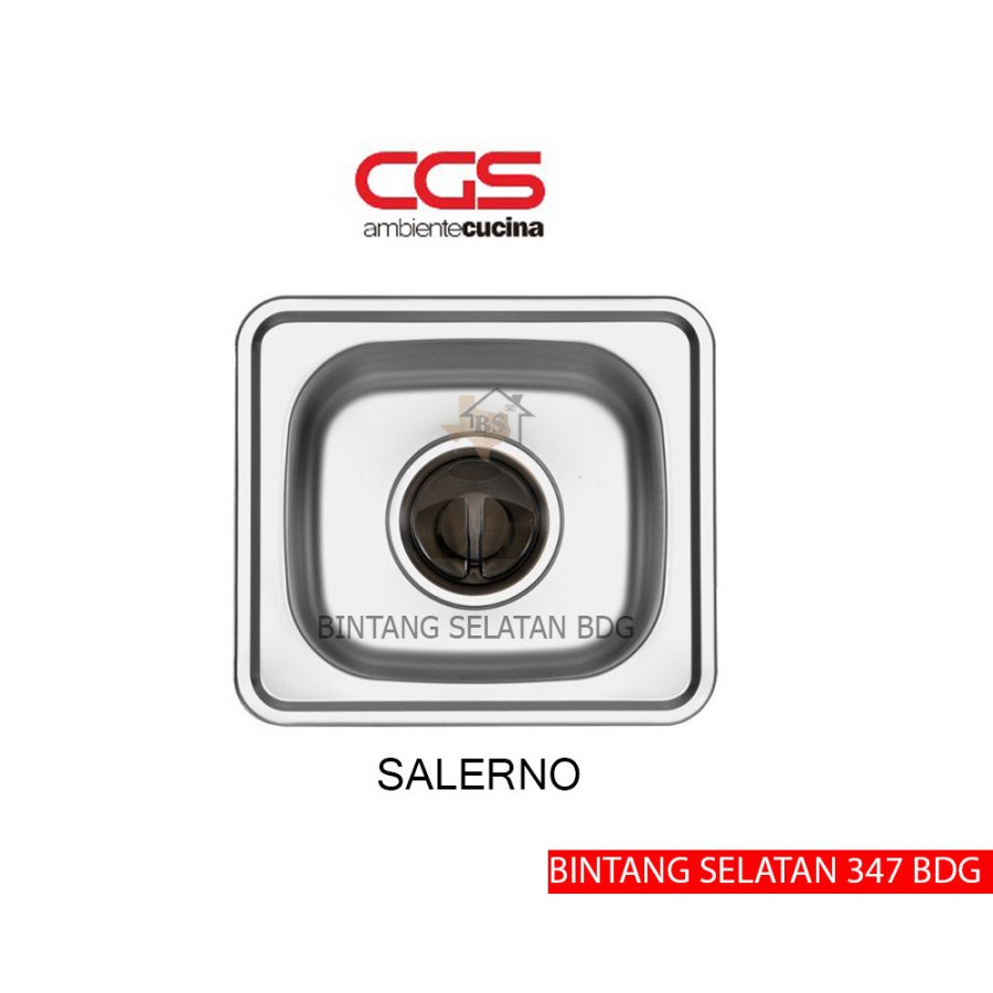 CGS KITCHEN SINK/ BAK CUCI PIRING CGS SALERNO STAINLESS STEEL 304