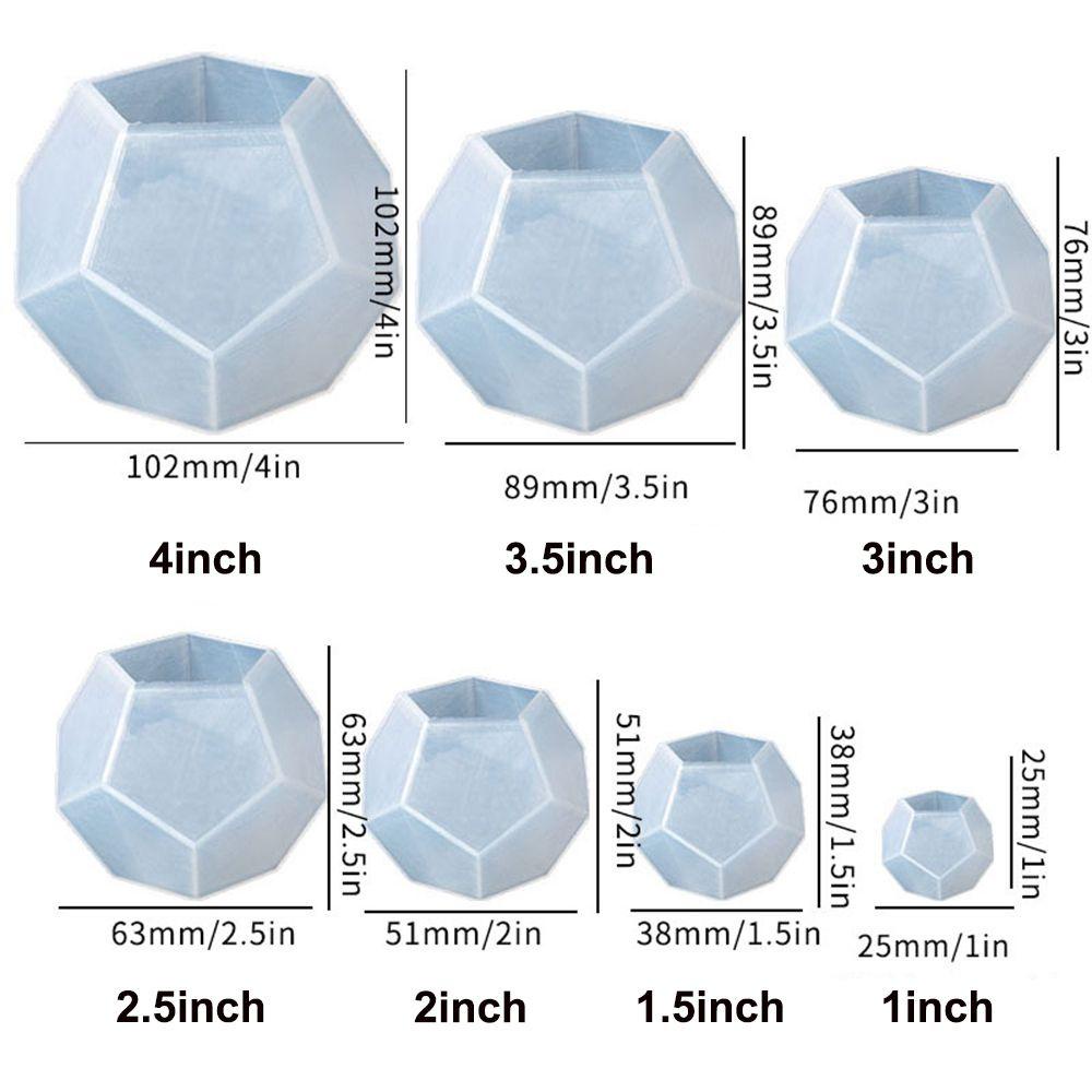 Preva Segi Bola Segi Sphere DIY Craft Perlengkapan Pernikahan Pendidikan Dini Cetakan Kue Permainan Menyenangkan Cetakan Silikon