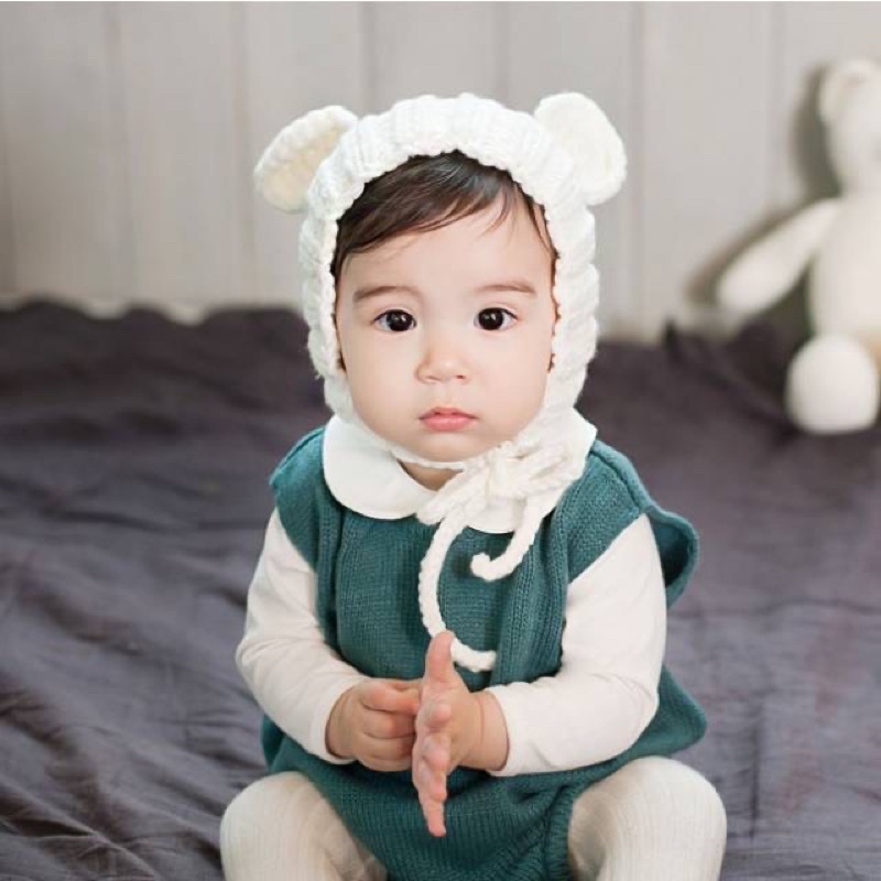 KOREAN BUNNY HAT - CARTERLOVE TOPI RAJUT TP020/Topi bayi TP025/ TOPI BUNNY/TOPI BEAR