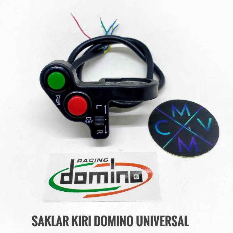 HOLDER SAKLAR KIRI MOTOR DOMINO KG15 / TOMBOL LAMPU KLAKSON SEIN UNIVERSAL