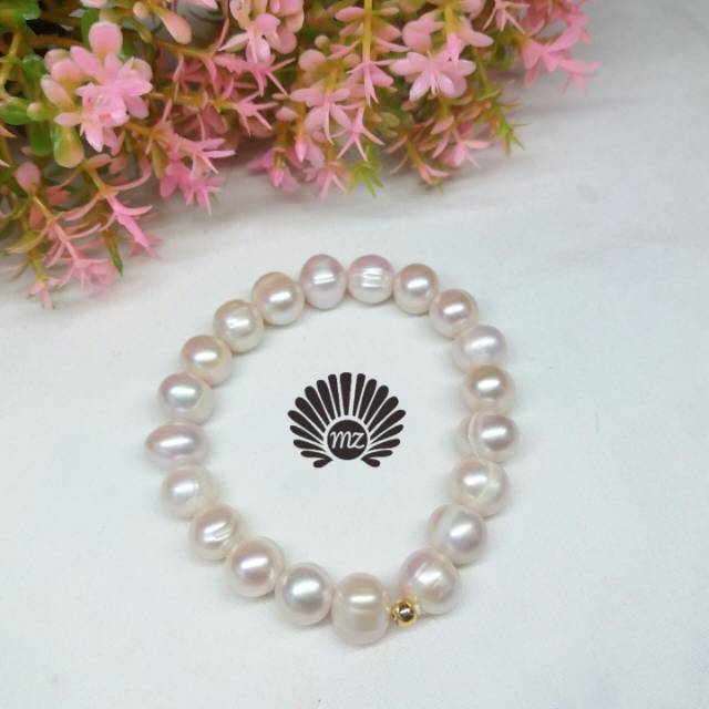 Gelang Soft Pink Mutiara Lombok || Gelang Cantik || Mutiara Air Tawar