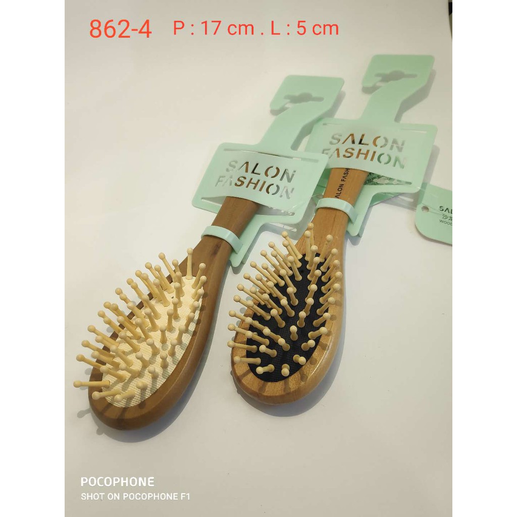 SISIR WANITA KAYU KOREA TAHAN LAMA PREMIUM SISIR KAYU ASLI WOOD COMB