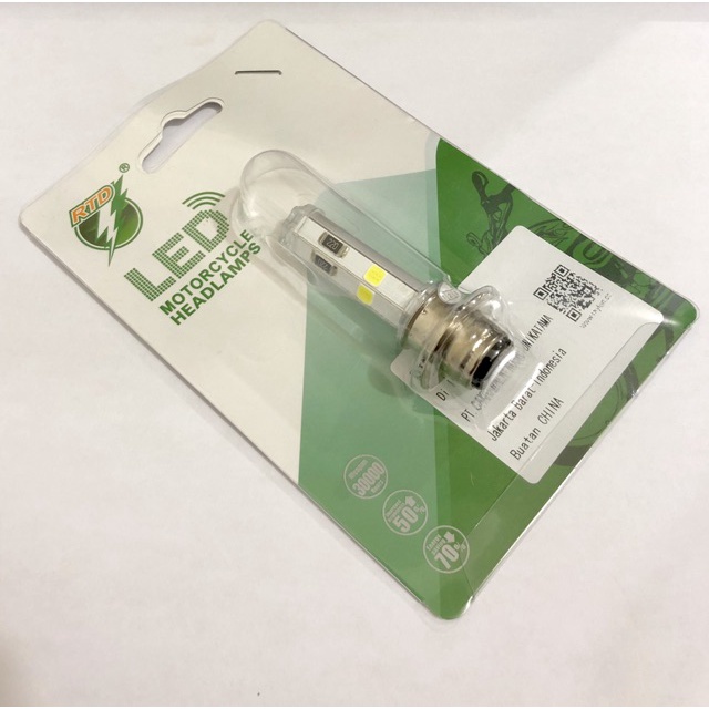 Lampu Led Motor Bebek H6 RTD M11P 4 Sisi Original RTD