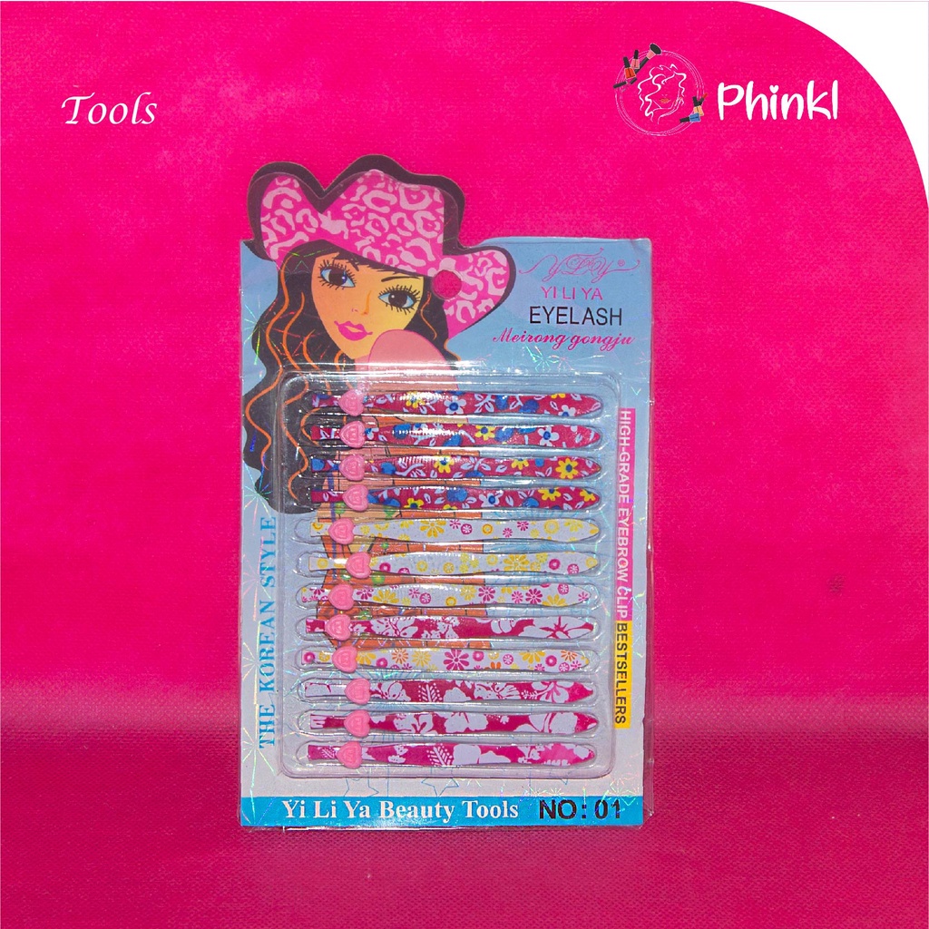 `ღ´ PHINKL `ღ´ Pinset penjepit bulu motif batik love capit jepit brewok jenggot janggut