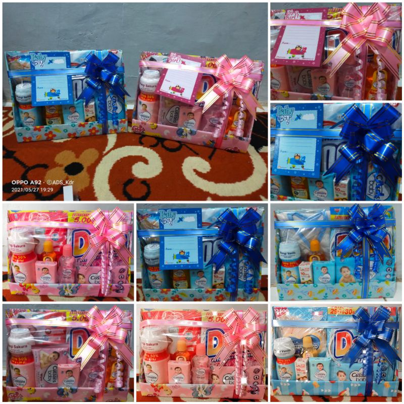 PARCEL BAYI NEWBORN BARU LAHIR KADO BAYI BABY GIFT PAKET BAJU HAMPERS TELON COWOK CEWEK BOY GIRL