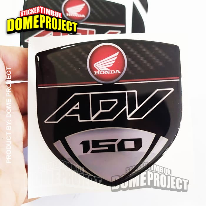 STIKER MOTOR TIMBUL EMBLEM HONDA ADV 150 TIMBUL