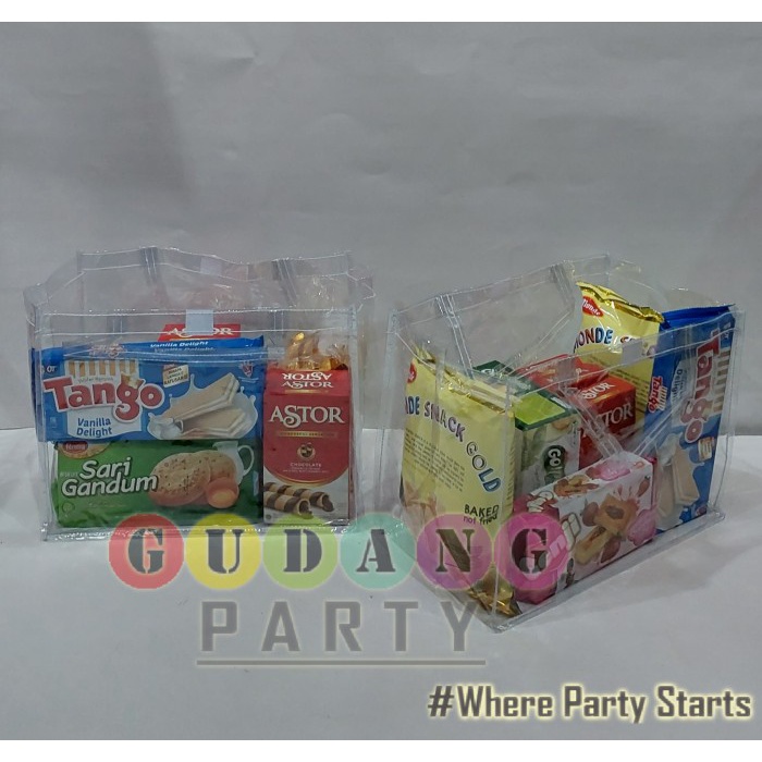 

✨ BISA COD ✨ Tas Mika LB 19/Tas Transparan/Tas Hampers/Tas Ultah/Tas Souvenir