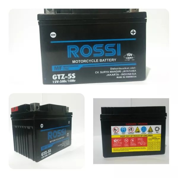 Aki Murah Accu Kering Motor Beat HIGHT-QUALITY Rossi