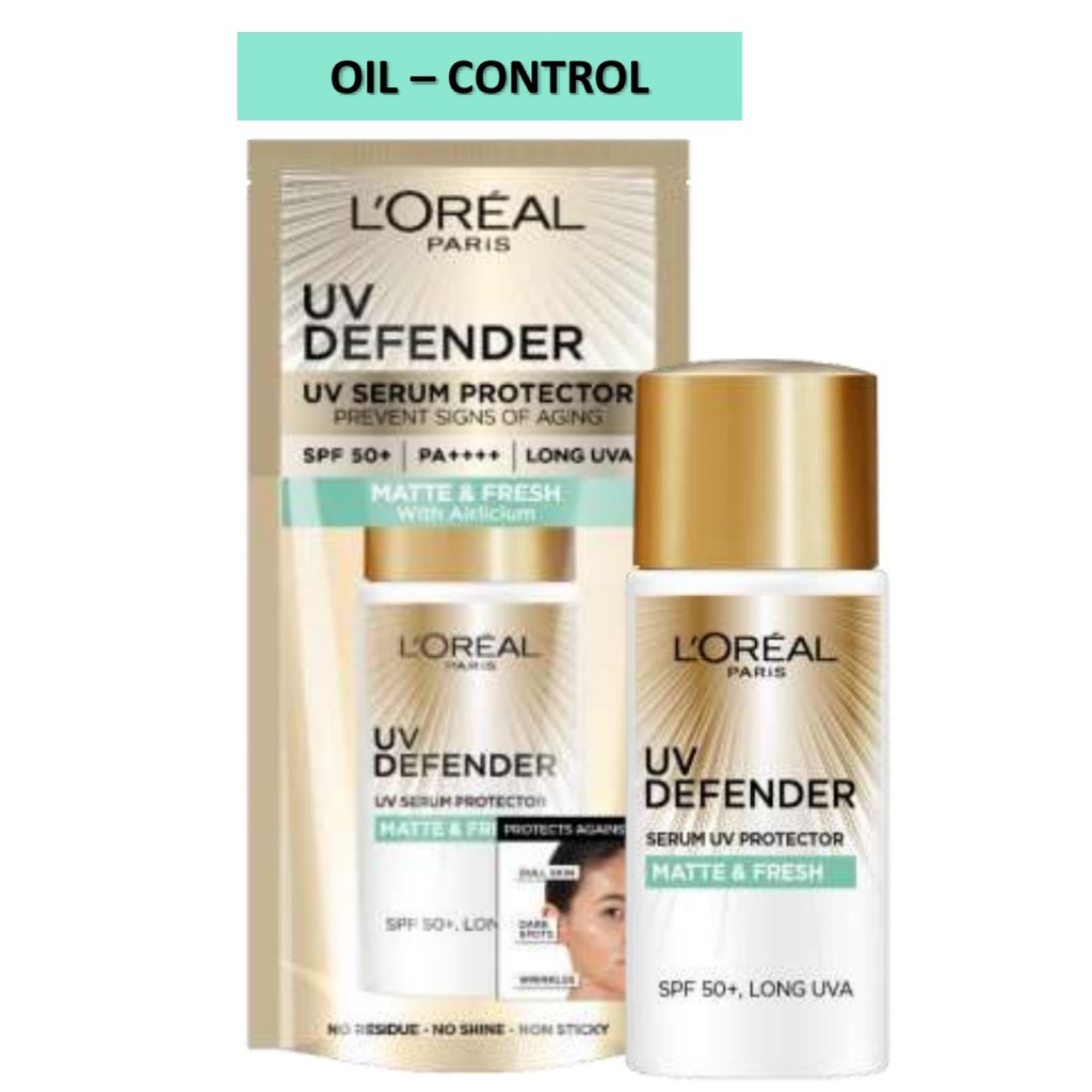 (NEW) LOREAL UV DEFENDER SPF 50 MATTE &amp; FRESH