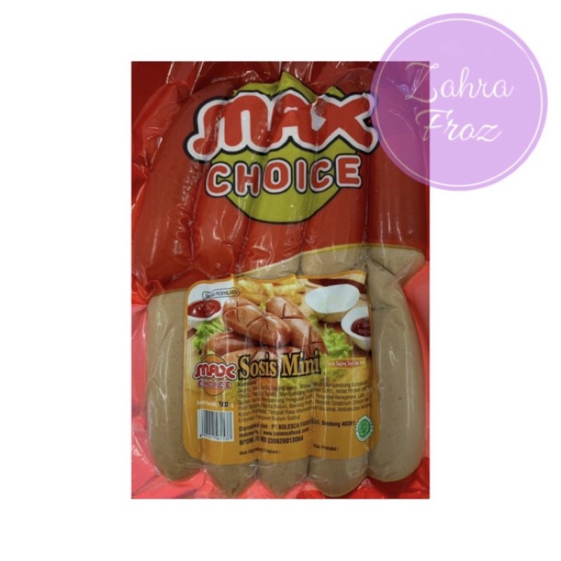 

MAX CHOICE SOSIS SAPI MINI 500 GR