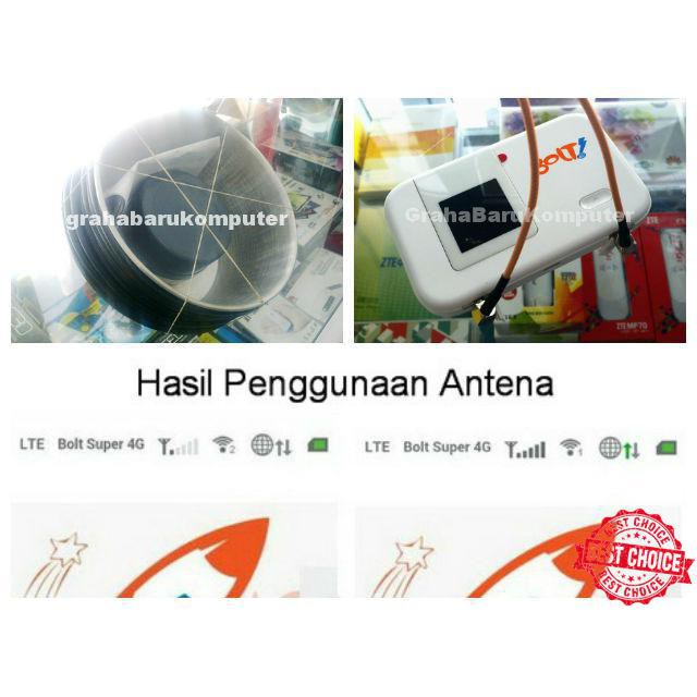 PROMO HARGA TERMURAH WajanBolic Dual Pigtail Antena Penguat Sinyal Modem GSM Bolt 4G Huawei E5776s