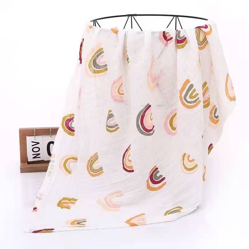 Leon Bedong Bayi Muslin Swaddle Mix Bamboo Cotton Selimut Bayi Premium Penghangat Bayi Newborn