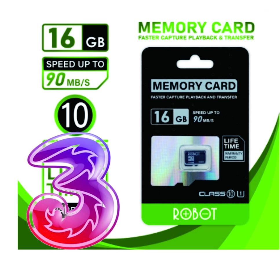 Murah ZYDZ7 (TRI UNLIMITED) Robot Storage 8GB/16GB/32GB Class 10 Micro SD TF Card with Package 85 Ready