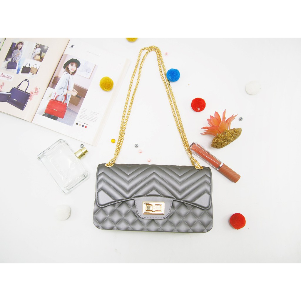 (bukan murahan)#1822 Tas Jelly Cassandra Model baru tas tangan selempang wanita waist hand sling bag