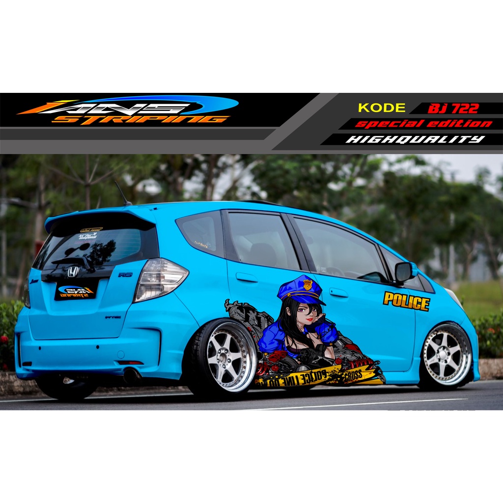 STICKER MOBIL HONDA BRIO, JAZZ RS, MOBILIO, AGYA, YARIS, ATOS / STICKER MOBIL