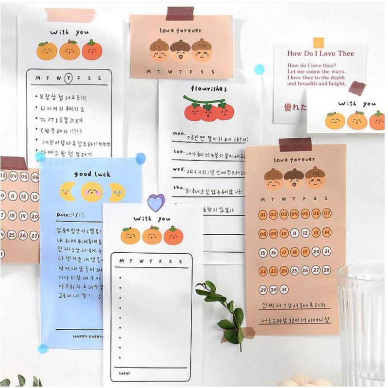 

50 Lembar memopad dengan gambar lucu