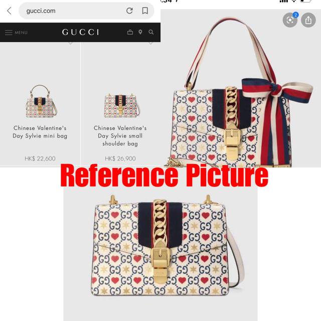 Gucci Sylvie hearts &stars with box 1758-1 semipremium authentic