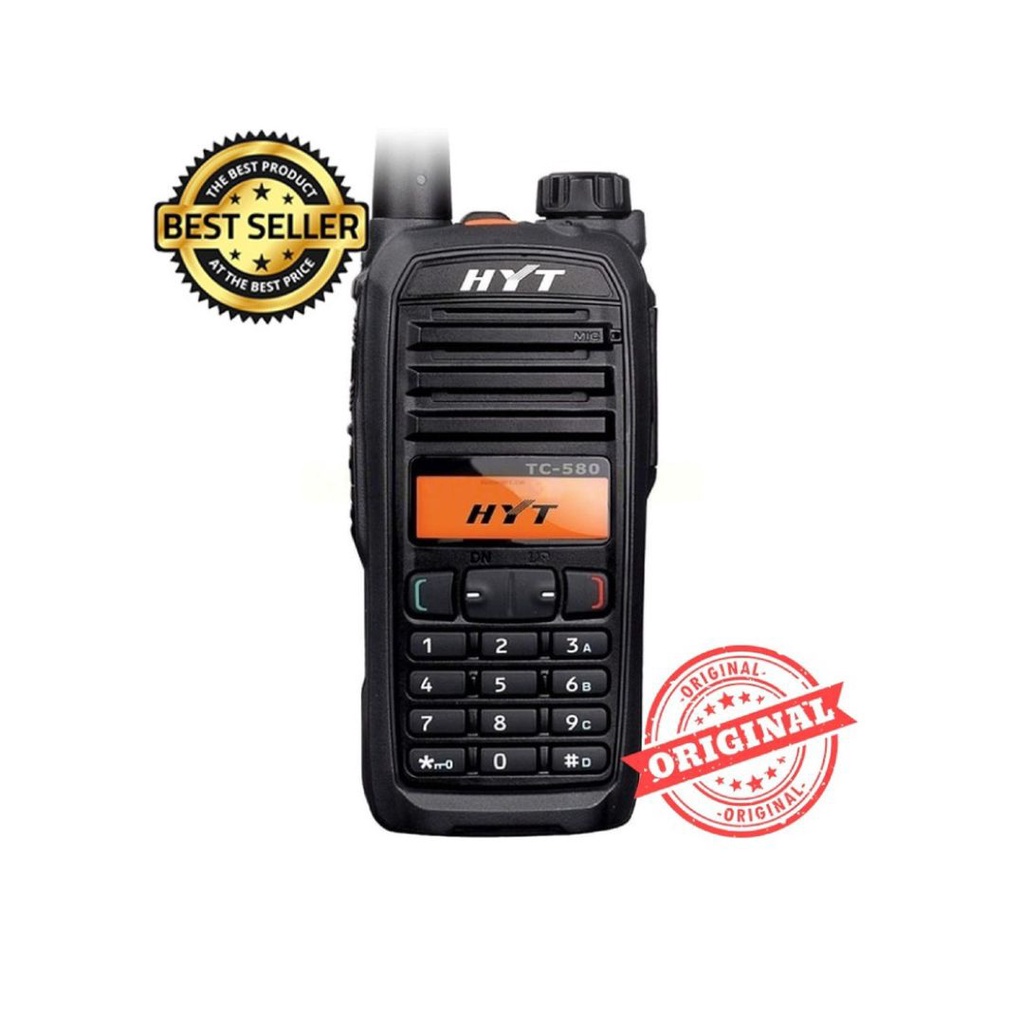 HYT TC-580 HANDY TALKY UHF 400-470 MHZ NEW ORIGINAL GARANSI RESMI POSTEL