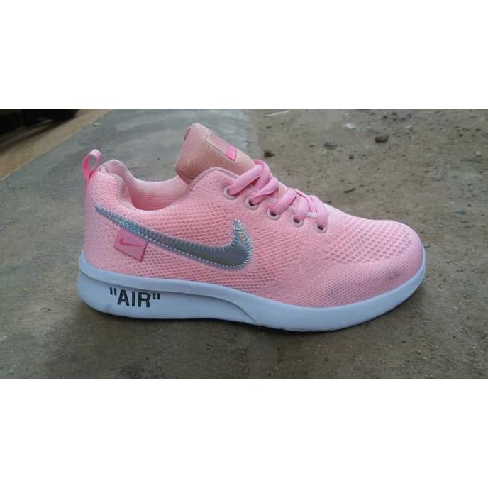 BARU Nike Zoom Vegasus size 36-40 sepatu wanita olahraga abu pink hitam - Hitam, 37