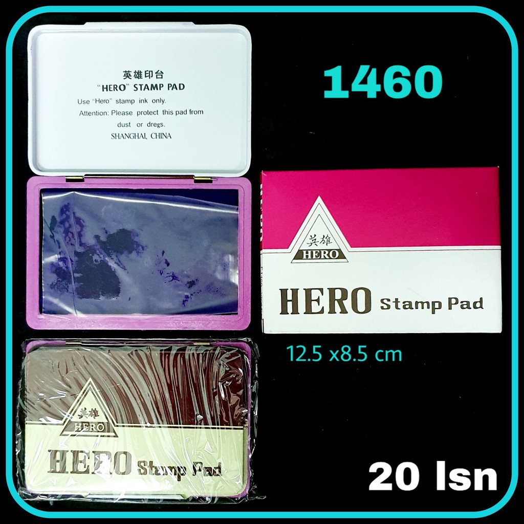 

MJ Stamp Pad HERO 1460 Besar / Bantal Stempel / Bak Stempel / Tinta