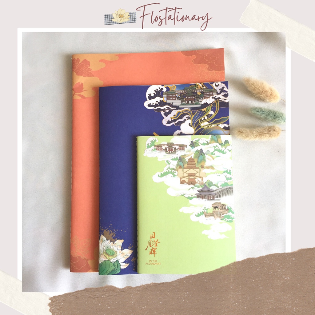 

[FS] 1 Set Notebook / Buku Tulis B5 A5 A6 Isi 3pcs/Pack 40 Lembar Buku Jurnal Chinese