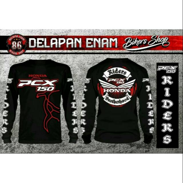 Kaos motor bikers touring harian PCX