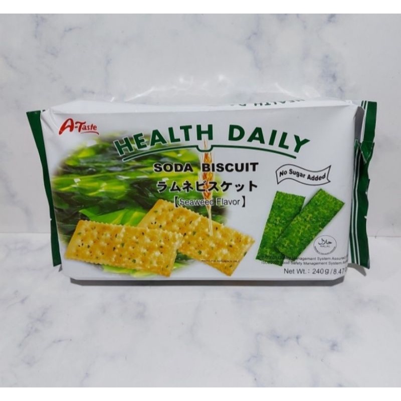 

Health Daily Soda Biscuit Seaweed Flavor 240 gr