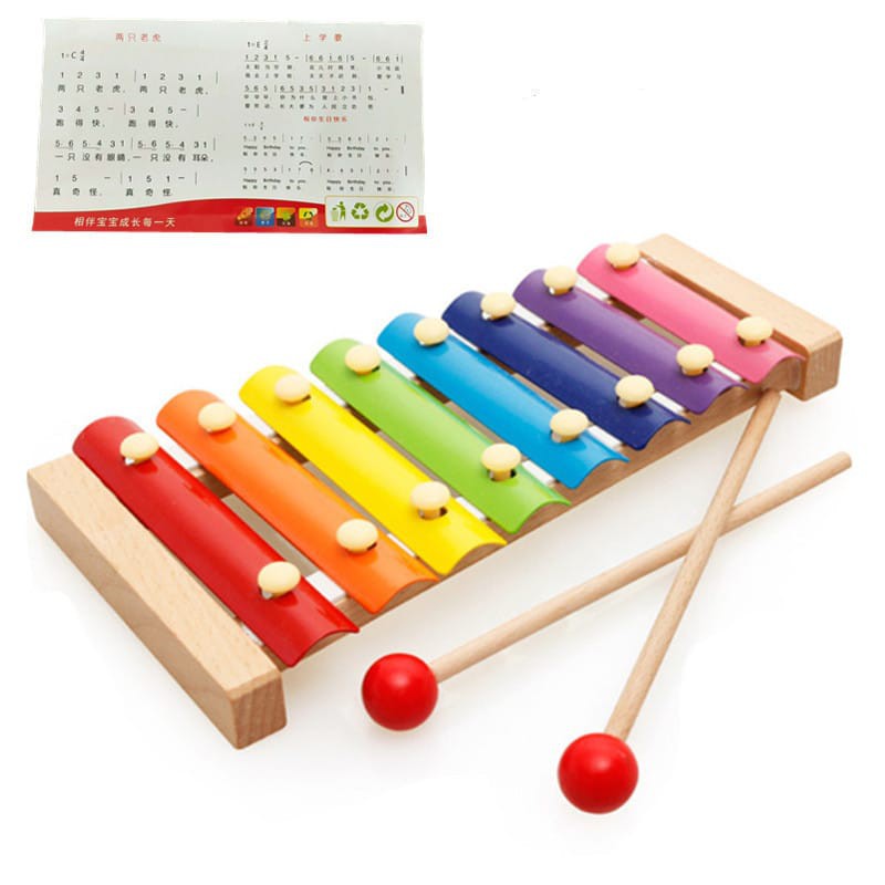 WE Mainan Musik Anak Xylophone Kayu / Kulintang Anak / Xylophone Bayi