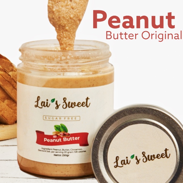 

Peanut Butter Original (250gr) SUGAR FREE, DIET KETO