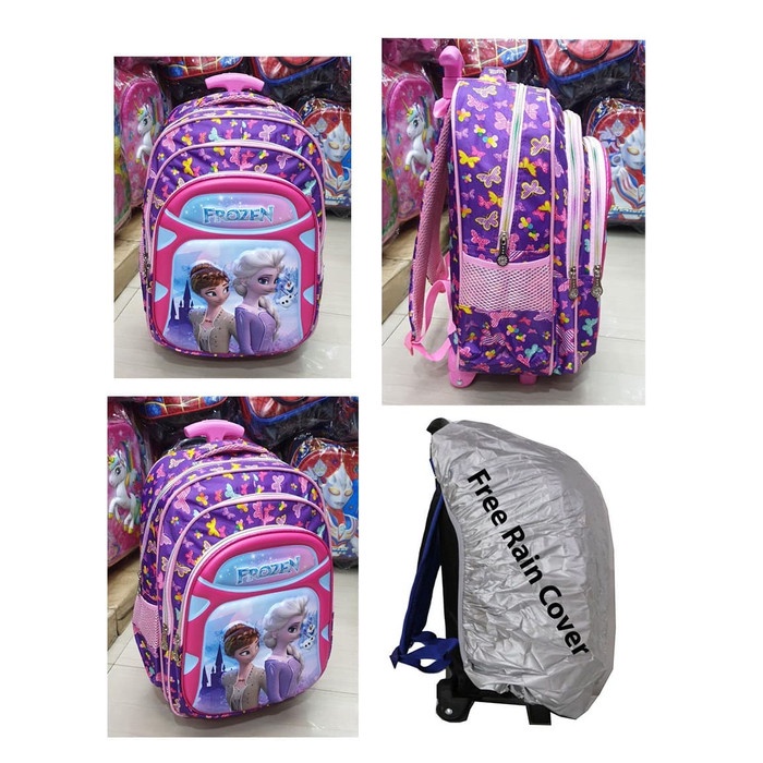 Tas Roda Anak Tk Tas Roda Anak Perempuan Tas Roda Gambar Kartun A FK841 Tas Trolley Dorong Anak Pe