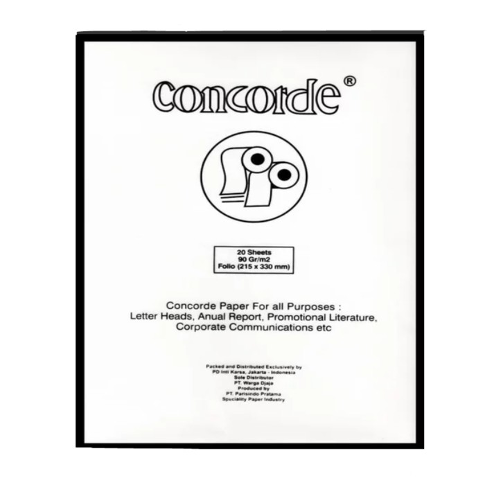 

KERTAS CONCORDE F4 90 GR 80501 WHITE