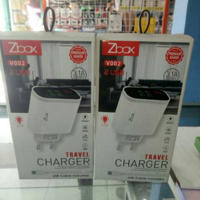 FAST CHARGER CAS 3.1A ZBOX 2 USB DIGITAL