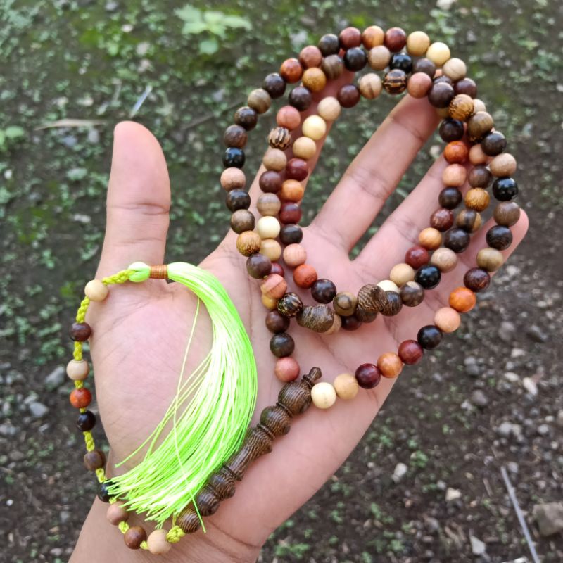 Tasbih Kombinasi 23 Kayu Langka Bertuah Nusantara Size 8mm Limited EDITION!!!