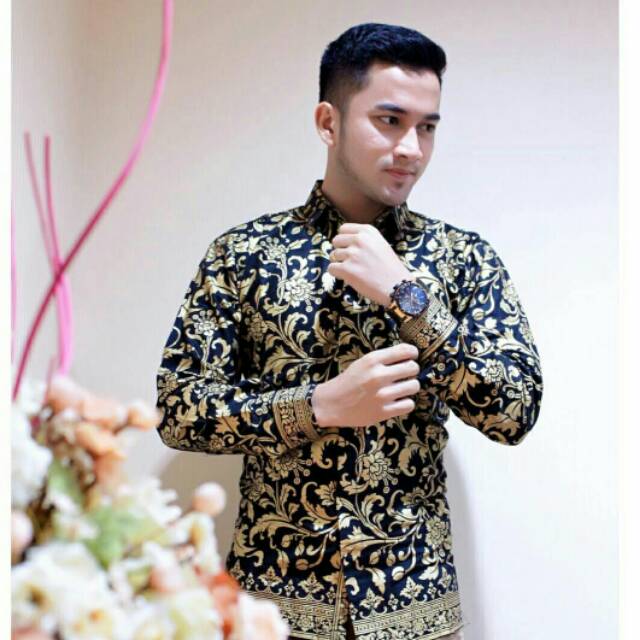 KEMEJA BATIK PRADA / BATIK PRIA LENGAN PANJANG