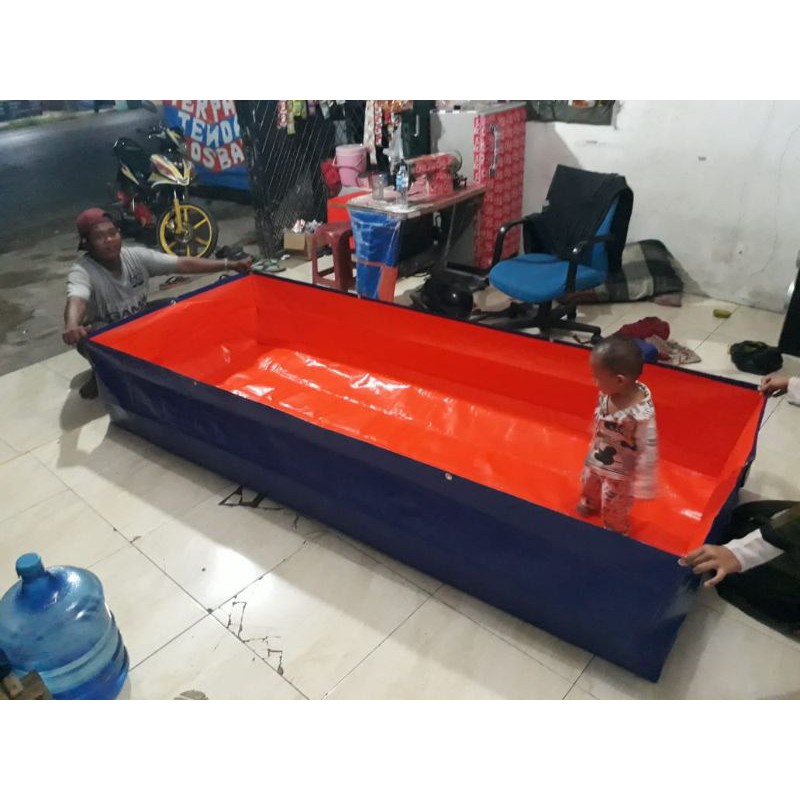 terpal kolam ikan TYPE A12 ukuran (250×100×50